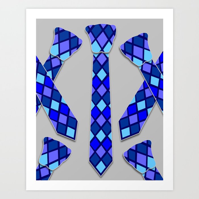 Blue Tie Art Print