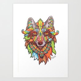 "Wolf" - Enlightened Animals Series Art Print