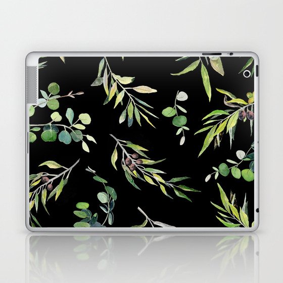 Eucalyptus and Olive Pattern  Laptop & iPad Skin