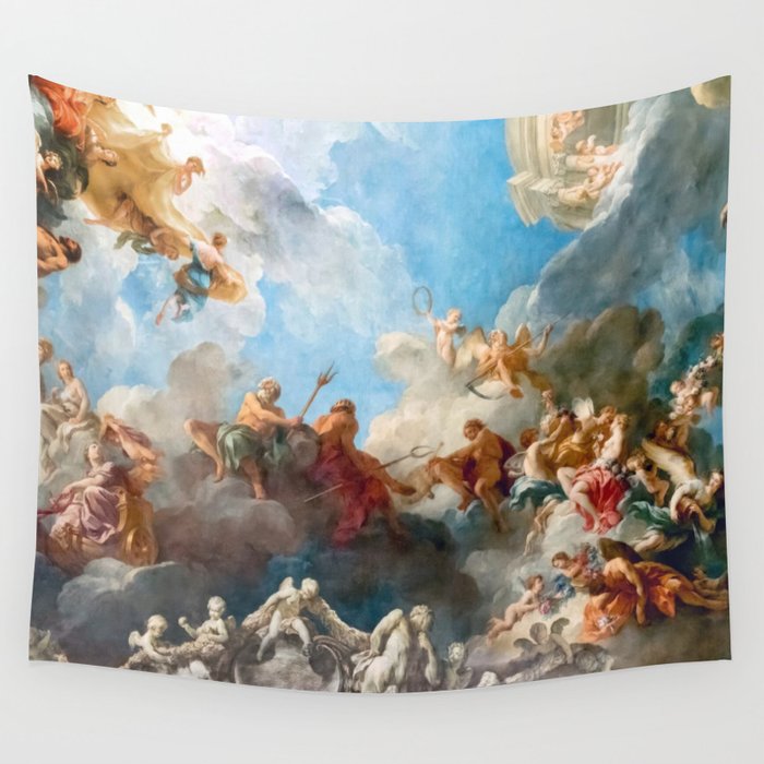 Versailles Palace Ceiling Painting Wall Tapestry