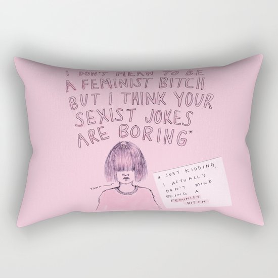 Yawn Rectangular Pillow