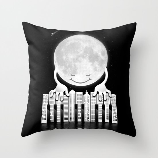 City Tunes Throw Pillow