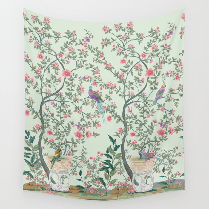 Mint green tapestry deals