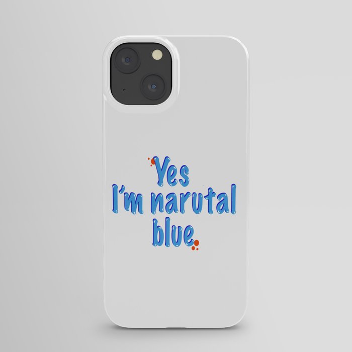 blue feel iPhone Case