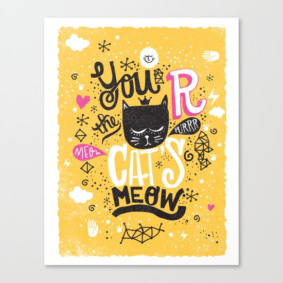 CAT'S MEOW Canvas Print