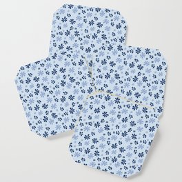 Blue Snowflakes Coaster