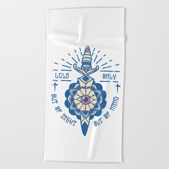 Out of Sight, Out of Mind Beach Towel