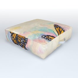 Monarch Butterflies in Color by Amy Yeager Jorge Outdoor Floor Cushion