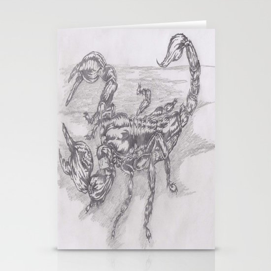 emperor scorpion Stationery Cards