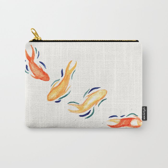 Dancing Koi Carry-All Pouch