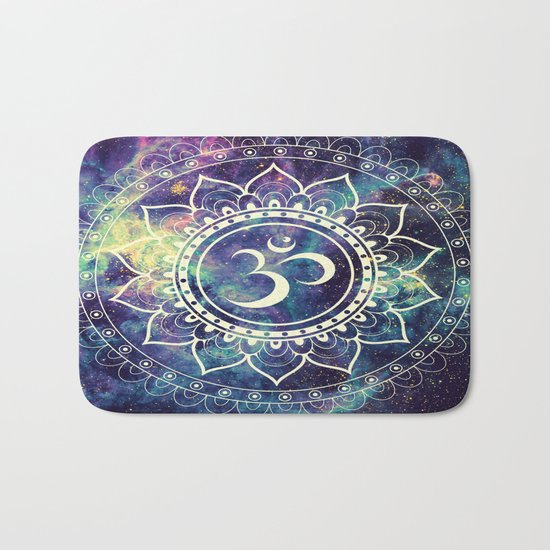 Om Mandala : Deep Pastels Galaxy Bath Mat