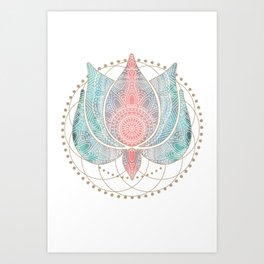 Yoga Lotus Art Print