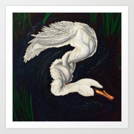 Gwen was a Swan Art Print