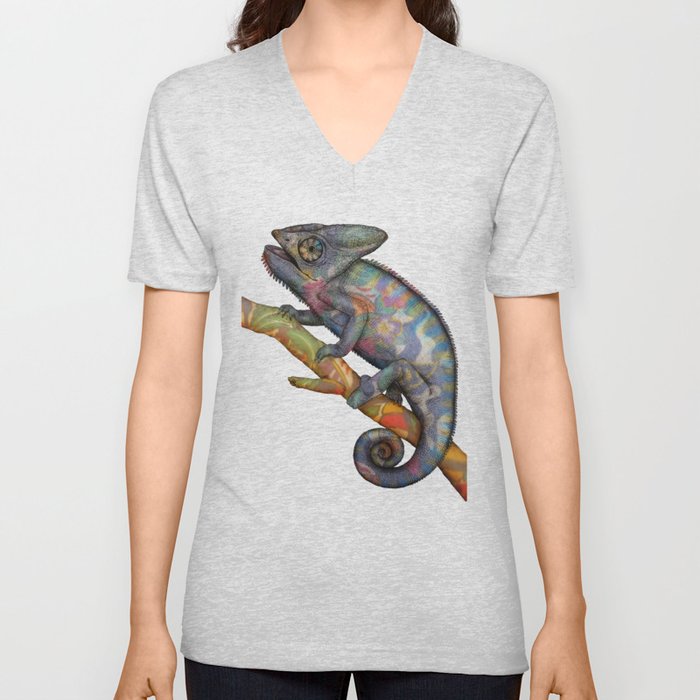  Chameleon(4) V Neck T Shirt