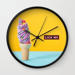 Lick Me Wall Clock