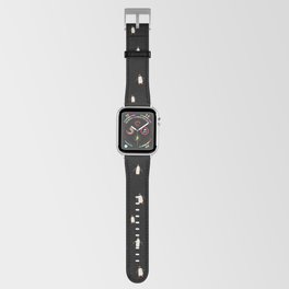 Penguin pattern on Black background Apple Watch Band