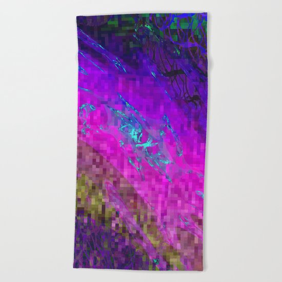 energy of the water Beach Towel