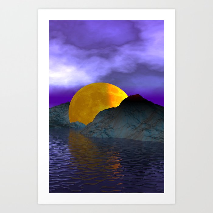 moon on earth -01- Art Print