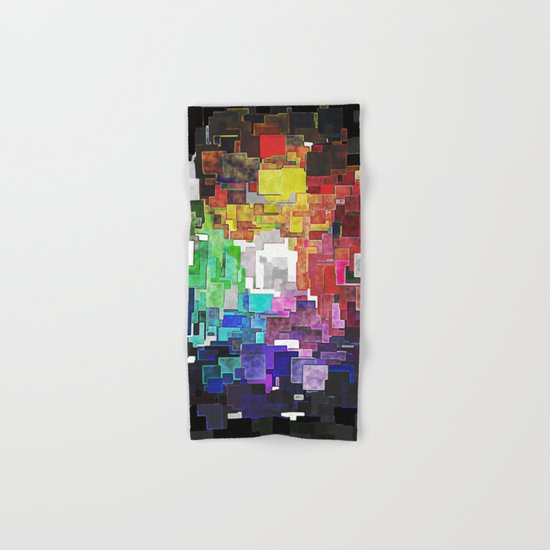 Spectral Geometric Abstract Hand & Bath Towel