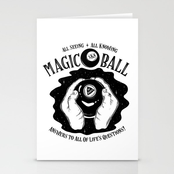Magic Sk8 Ball Stationery Cards