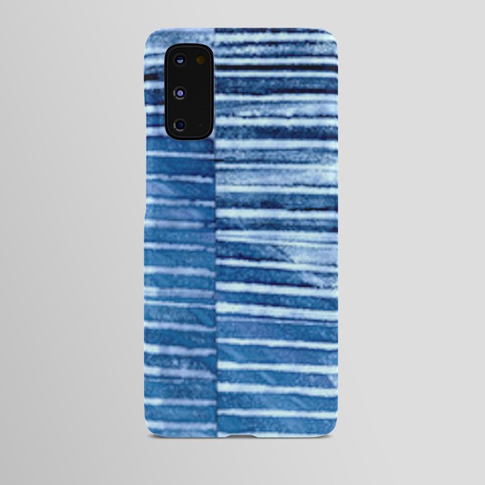 Modern Pinstripe 1 - Blazing Blue Android Case