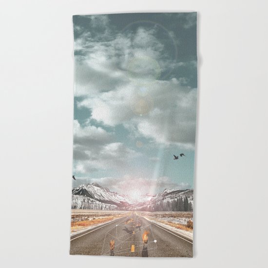 THE PURSUIT OF THE RED FREEDOM Beach Towel