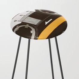 Cassette Tape 1 Yellow Counter Stool