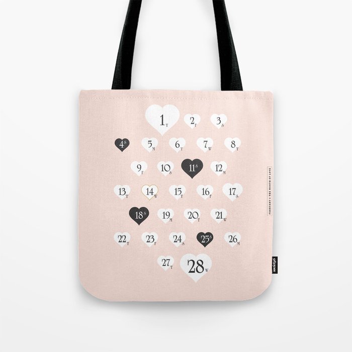 February The Month of Love #society6 #love #buyart Tote Bag