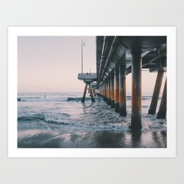 Venice Beach pier | California Art Print