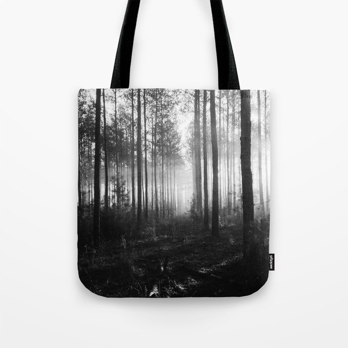 Black and White Forest Tote Bag