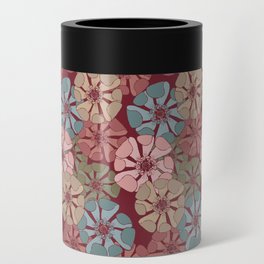 deep red and pink floral poppy arrangements Can Cooler