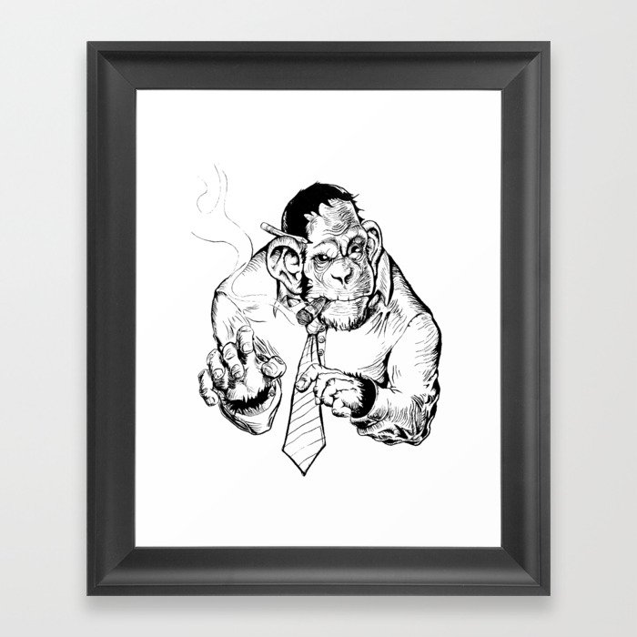 Monkey Business Framed Art Print