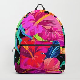 Tropical Backpack | Botanical, Springfloral, Gardening, Garden, Graphicdesign, Hippie, Veggie, Tropical, Cactus, Nature 