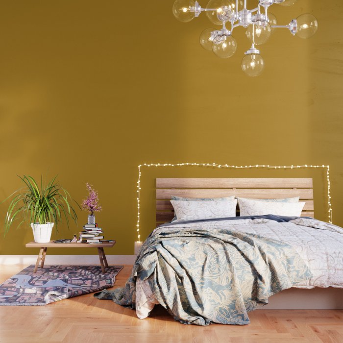Golden Yellow Print Yellow Wall Art Yellow Art Gift Home Decor