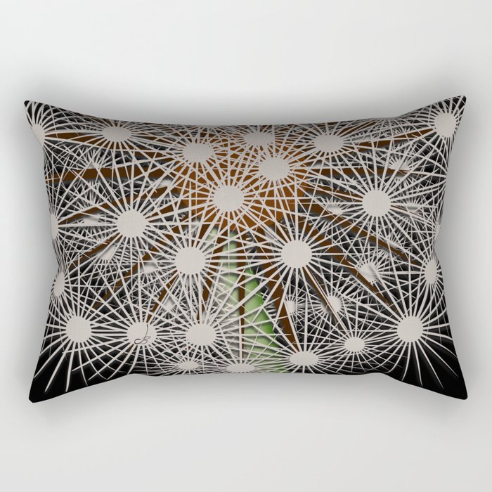 Abstract Dandilion Seeds Rectangular Pillow
