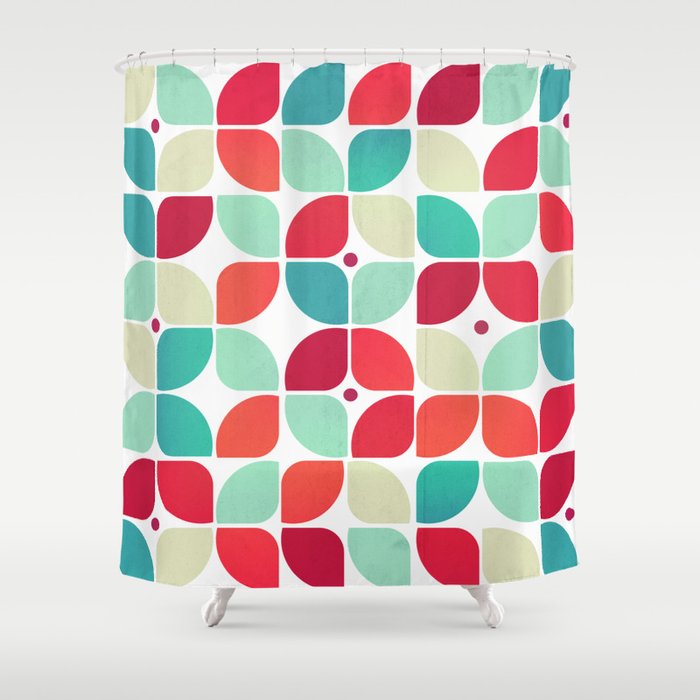 Vintage Garden Pattern Shower Curtain by VessDSign Society6