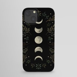 Moonlight Garden - Olive Green iPhone Case