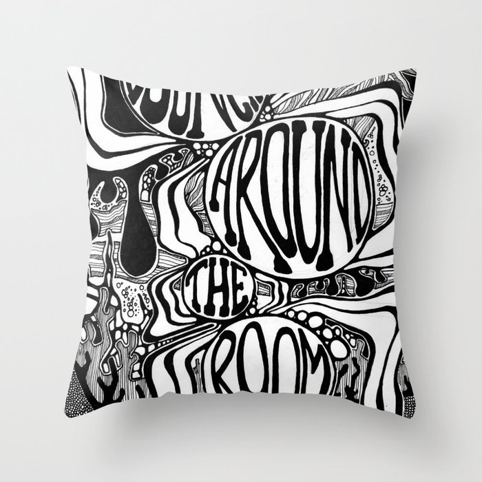 Bouncing Around the Room Throw Pillow