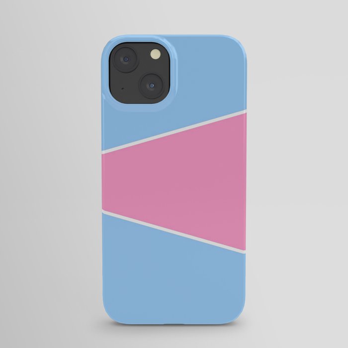 just two colors 7: blue and pink iPhone Case