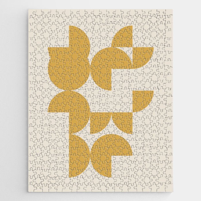 Golden Sun Patterns Jigsaw Puzzle