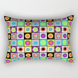 RONDO | Abstract Expressionist Geometric Rectangular Pillow