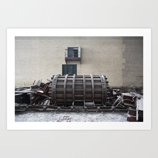 Dismantled Turbine Art Print