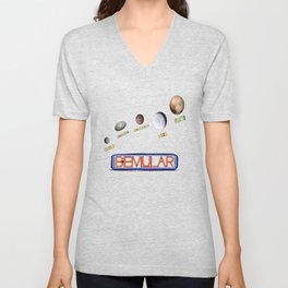 The Five Dwarf Planets V Neck T Shirt