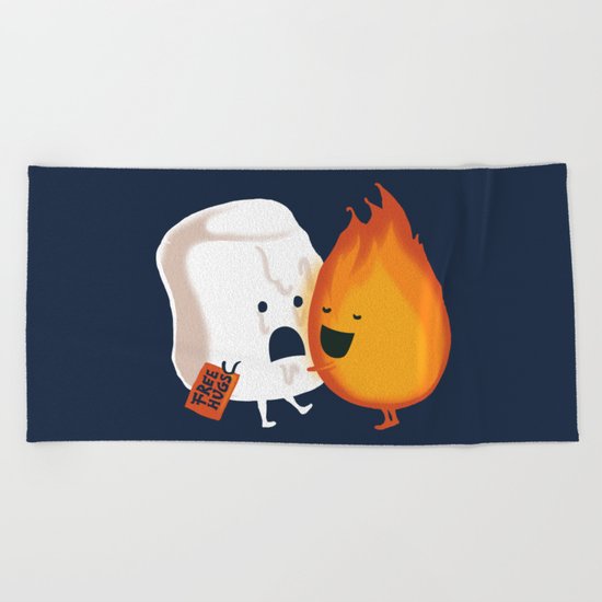 Friendly Fire Beach Towel