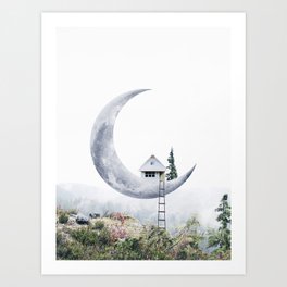 Moon House II Art Print