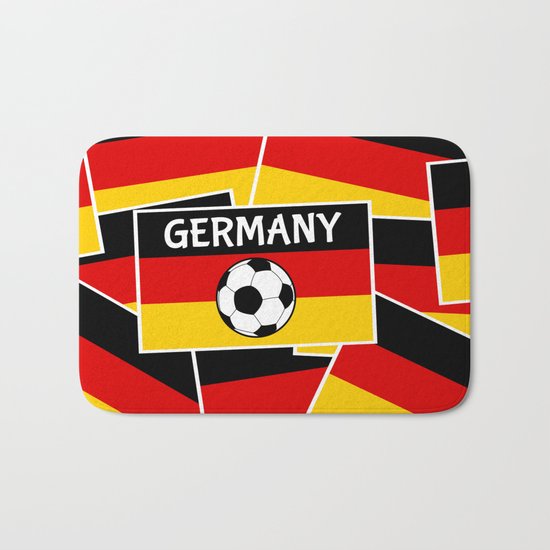 German Flag Football Bath Mat