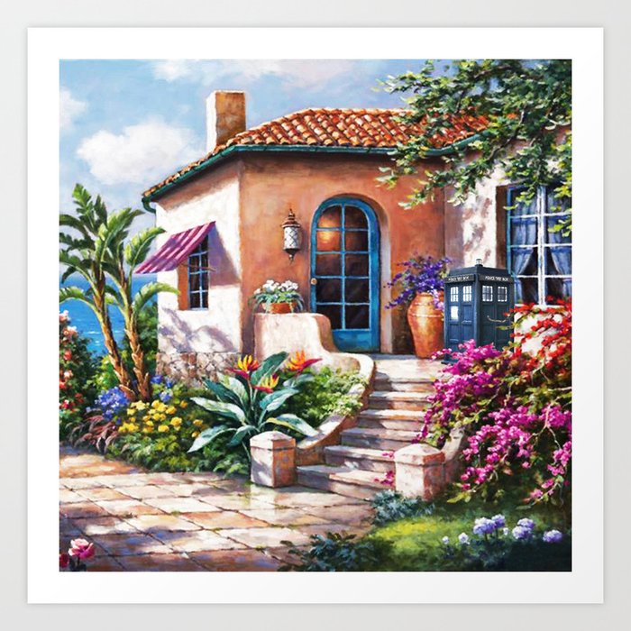 Tradis Art At The Beach House Art Print By Hairulhayana Society6