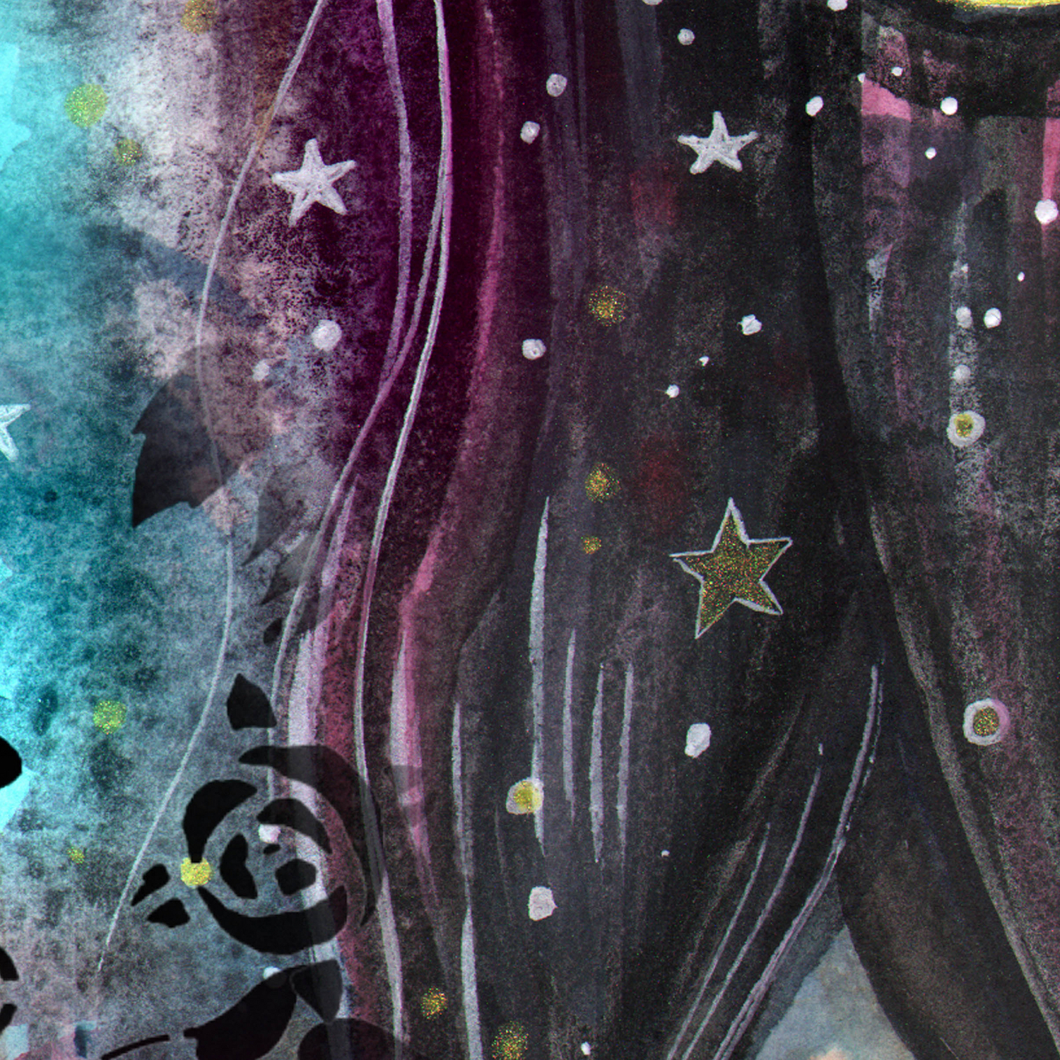 Rose Tattoo Fantasy Art By Molly Harrison Leggings