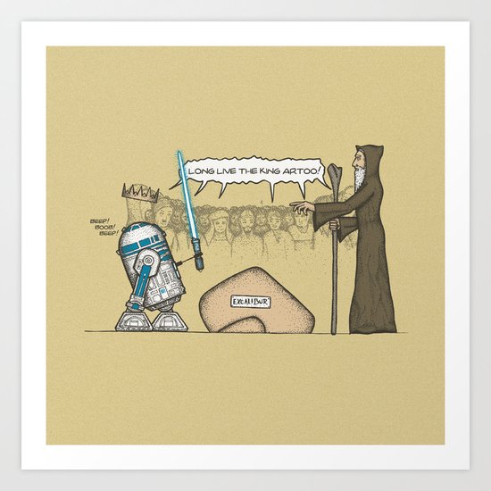King Artoo Art Print