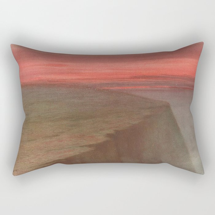 vintage landscape art Rectangular Pillow